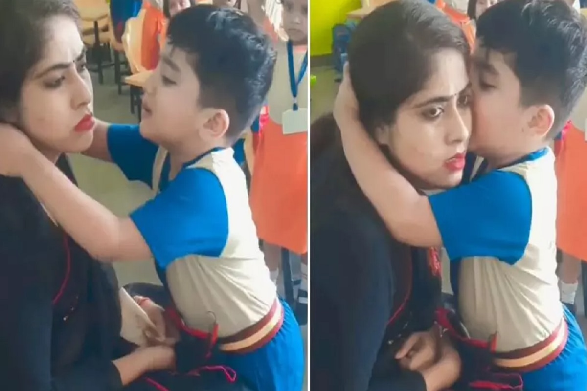 Video viral anak sekolah dengan gurunya