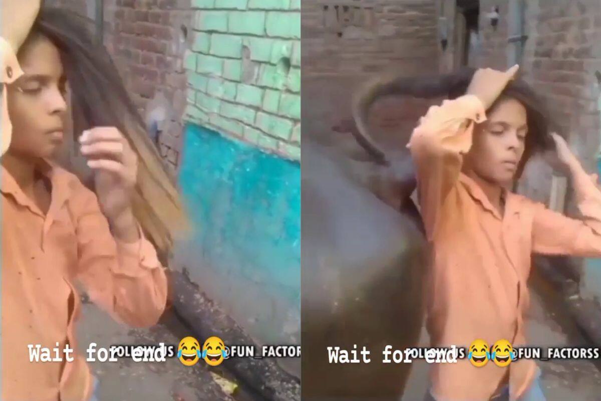 Viral Video: Desi Boy Flaunts His Shiny Long Hair, Turns Out To Be Buffalo  Tail