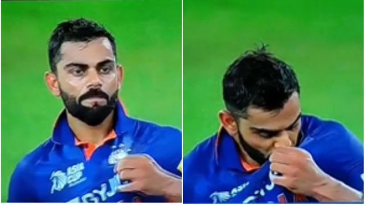 Ind vs Pak: Virat Kohlis Kiss-The-Badge Celebration After Smashing ...