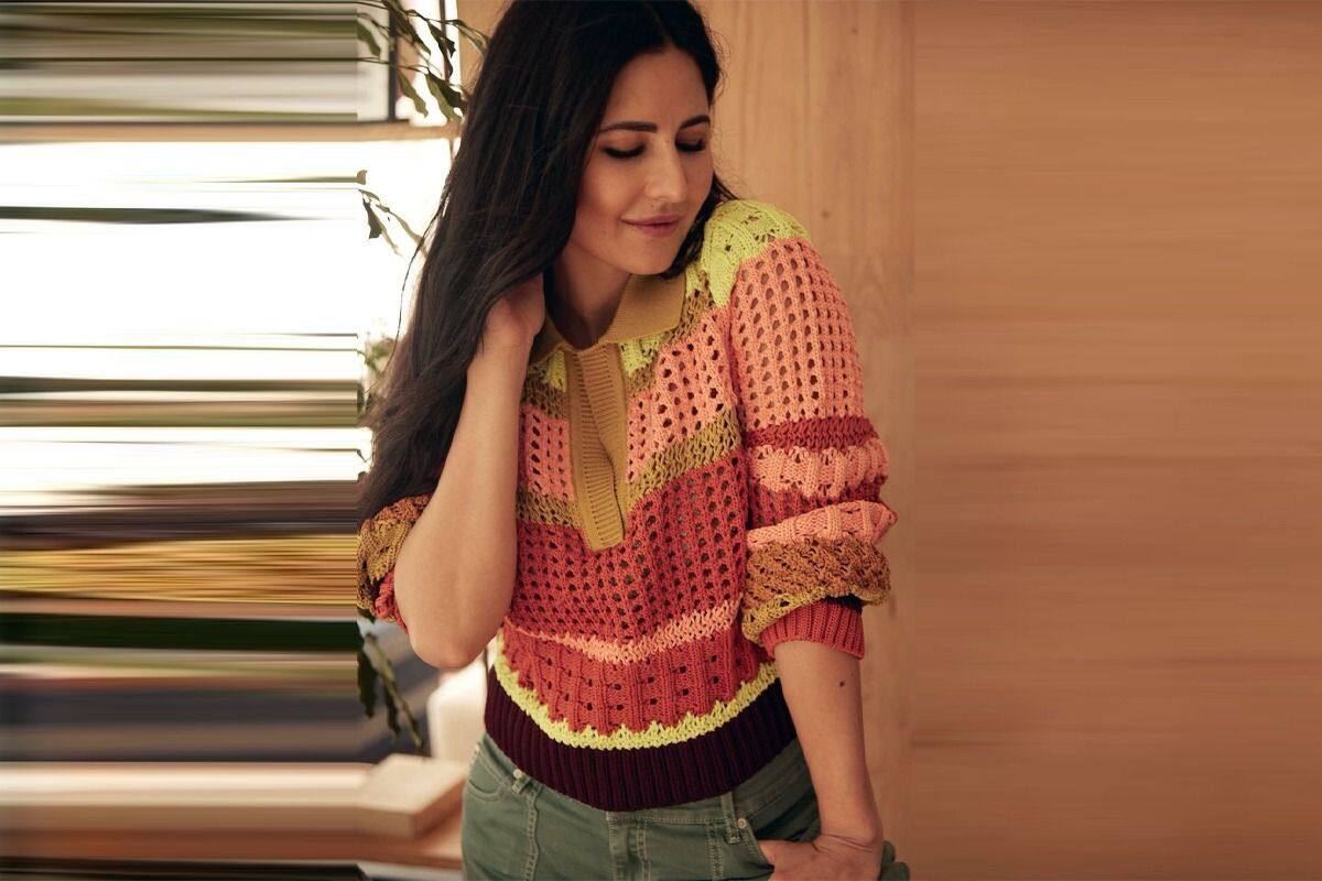 Katrina Kaif Wears The Most Colourful Crochet Polo Sweater Worth Rs 35000 -  See Viral Photo