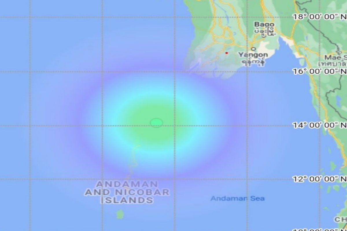 An earthquake of magnitude 4.9 on the Richter scale jolted Andaman and Nicobar Island