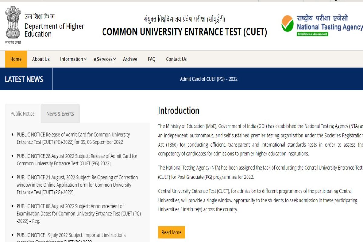 CUET PG Admit Card 2022 Released For Sept 5, 6 Exams; Know How to