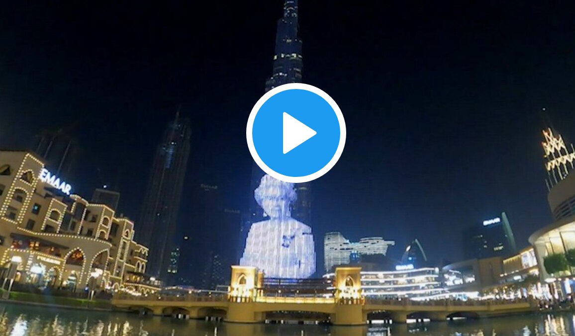 Viral Video In a Special Tribute, Dubais Burj Khalifa Lights Up in