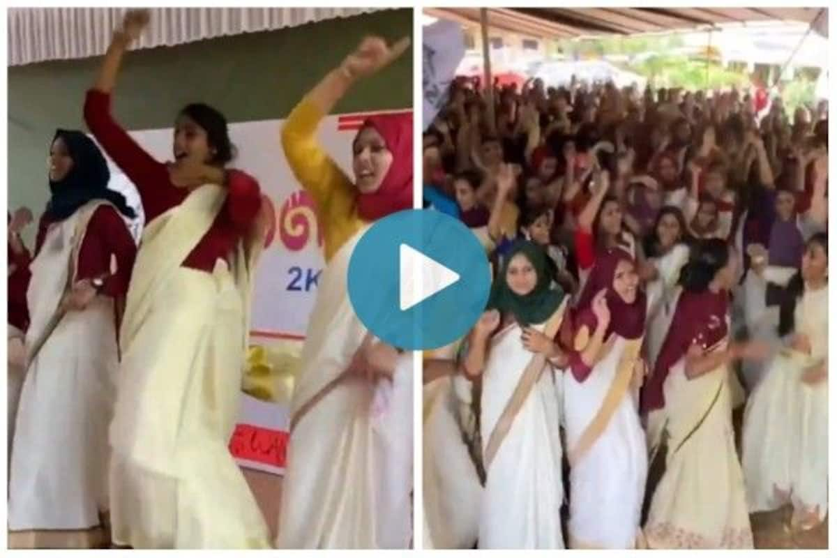 Viral Video: Hijab-clad School Girls Dance Joyously at Onam Celebrations,  Twitter Delighted | Watch