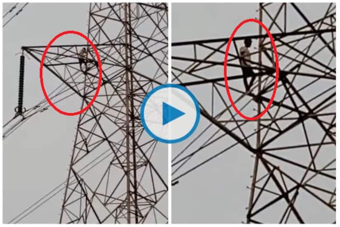 Viral Video: Man Climbs High-Tension Tower After Wife Refuses to Return ...