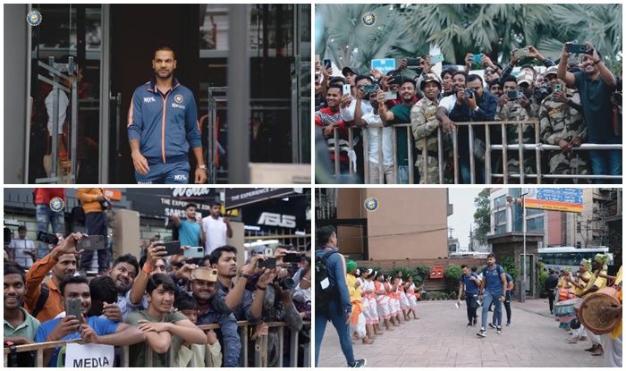 Shikhar Dhawan Led Team India Get Thala Like Welcome As They Reach Shikhar Dhawan Led Team India Get Thala Like Welcome As They Reach