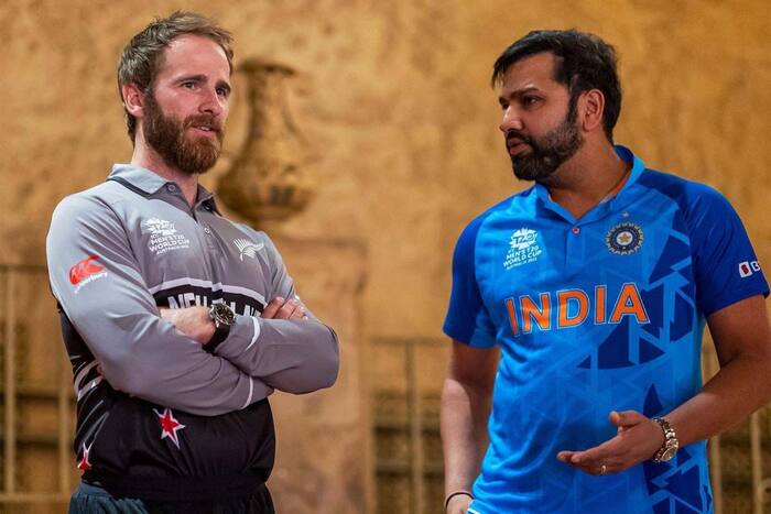 Rohit Sharma with Kane Williamson