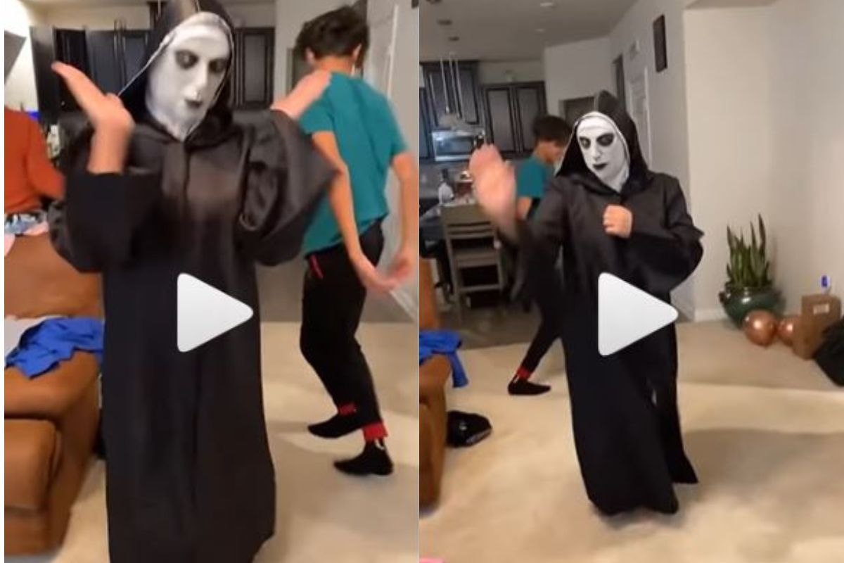 Viral Video: Man Wearing The Nun Costume Does Giddha Dance, Leaves Netizens  In Hysterics