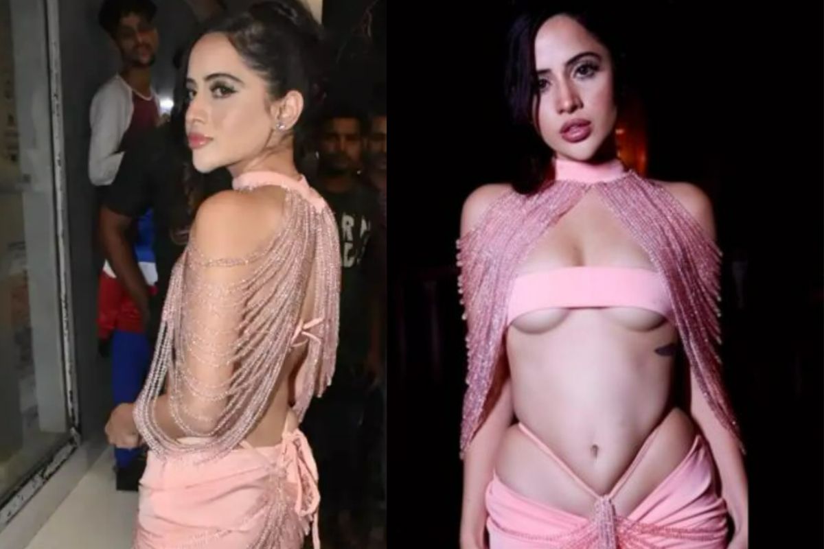 1200px x 800px - Urfi Javed Flaunts Her Hot Curves in Nude Pink Bodycon Dress on Her  Pre-Birthday Bash - WATCH Viral Video