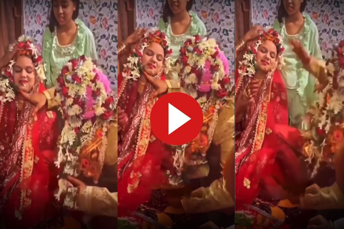 Viral Video Groom Screams In Horror As He Sees Bride For The First Viral Video Groom Screams In Horror As He Sees Bride For The First