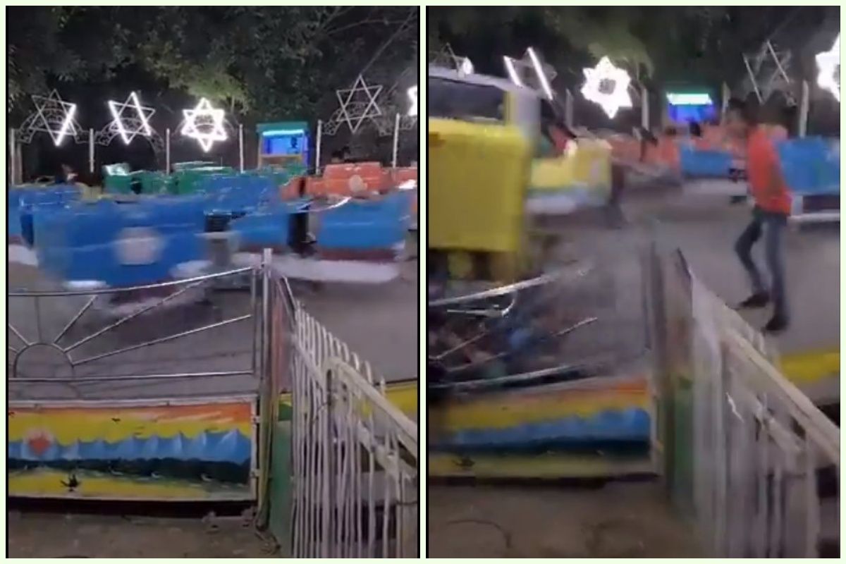 Swing Breaks Down At Ramleela Fair In Ghaziabad, 4 Injured | Watch Video