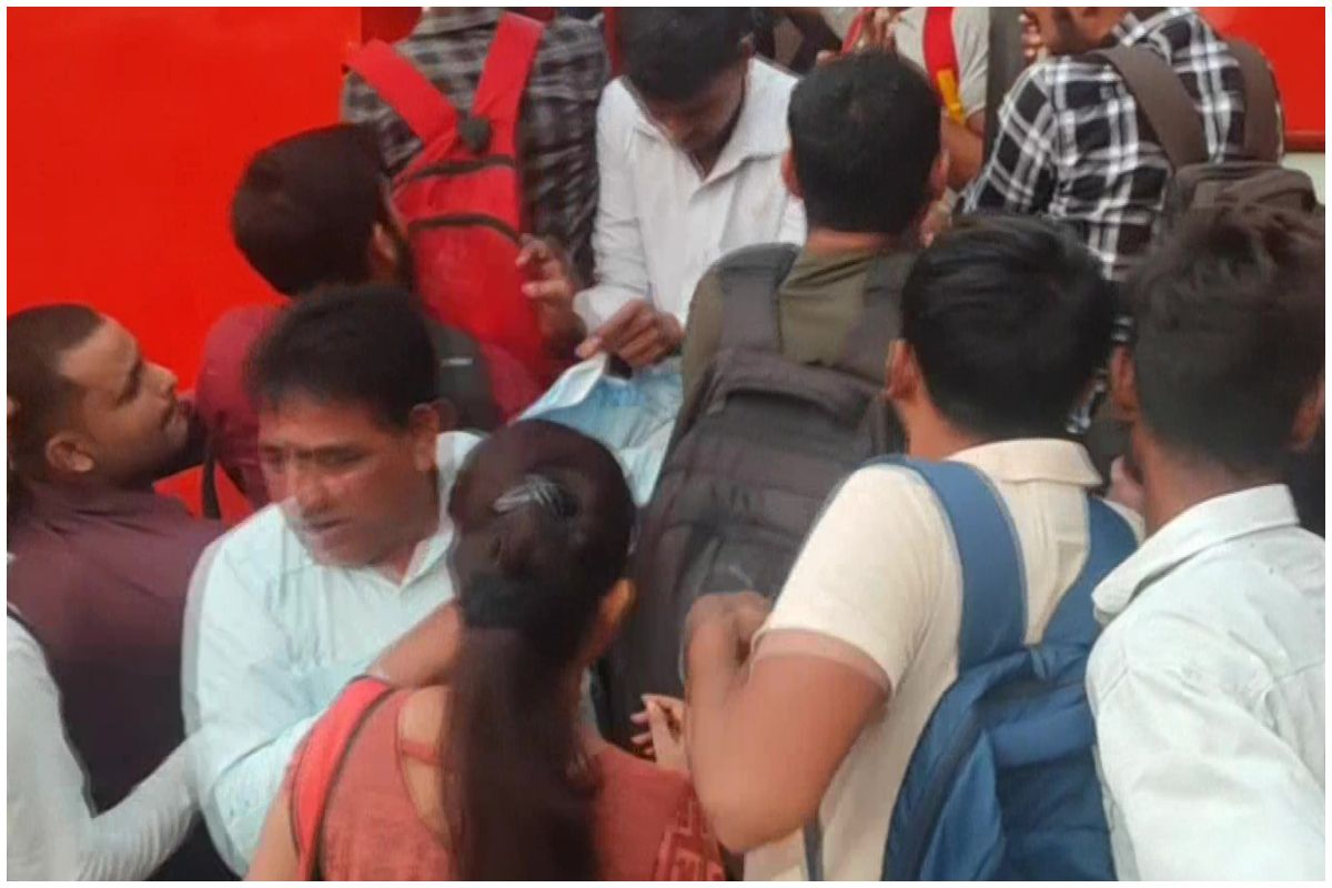 UPSSSC PET Exam 2022: Massive Crowd Throng To Board Jam-packed Trains ...