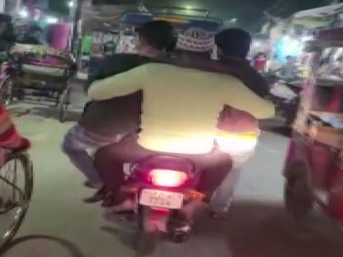 Five Men Ride Bike in UP’s Moradabad, Land In Jail After Video Goes Viral. Watch