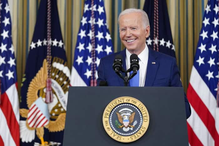 President Joe Biden speaks in the State Dining Room of the White House in Washington, Wednesday, Nov. 9, 2022. (AP Photo/Susan Walsh)