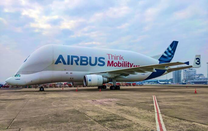 World's Largest Plane Airbus Beluga Lands At Kolkata Airport | See Pics