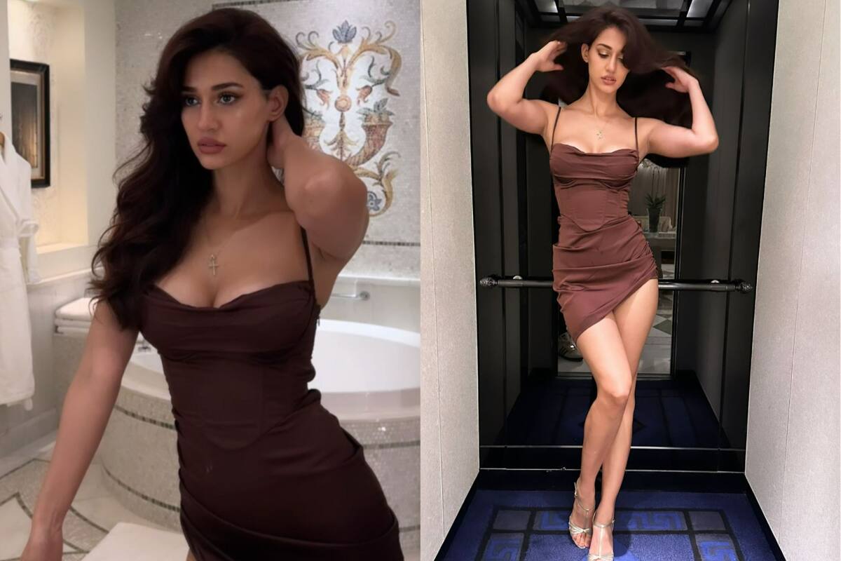 Girl Saxy Lun - Disha Patani is Still The Summer Girl of Our Dreams in Sexy Coffee Brown  Mini Dress With Plunging Neckline- See Viral PICS