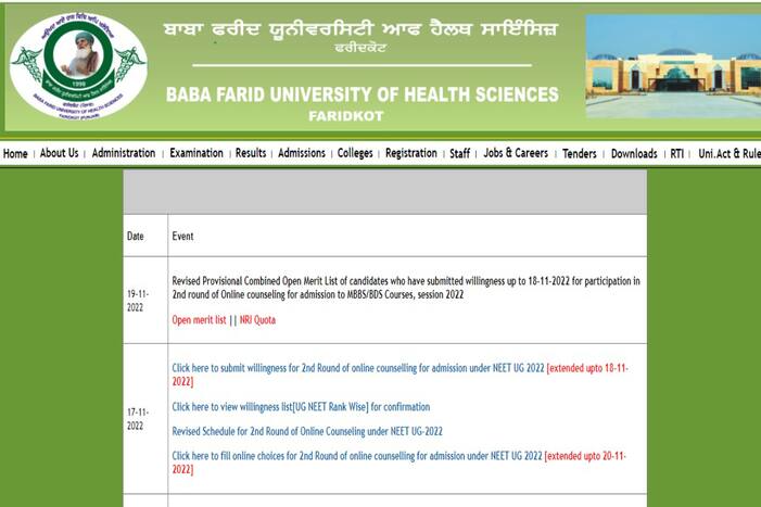 punjab counselling neet ug 2022, punjab neet counselling official website, bfuhs, punjab neet pg counselling, bfuhs.ac.in registration 2022, punjab neet merit list 2022, nhm punjab, mcc neet ug