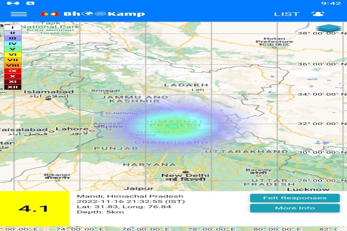 Biggest earthquake in himachal pradesh