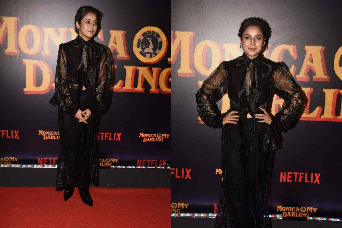 Shehnaaz Gill rocks an all-black look at Netflix movie screening (Photo: Viral Bhayani)