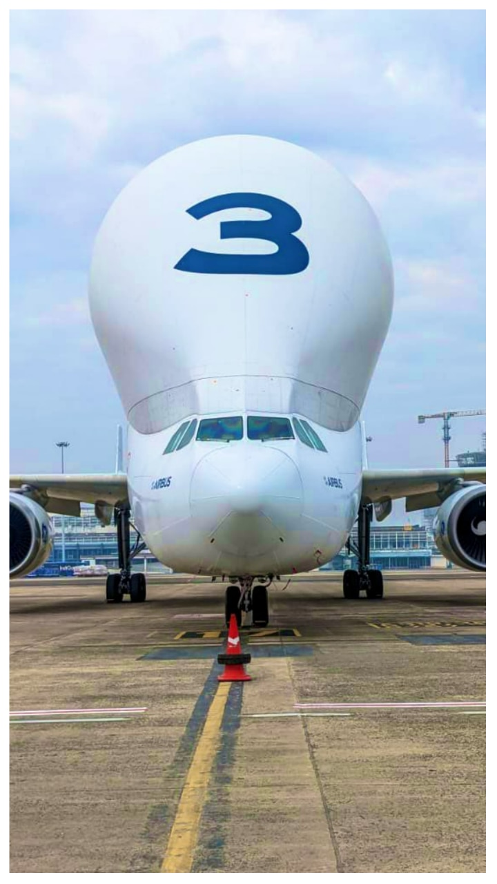 World's Largest Plane Airbus Beluga Lands At Kolkata Airport | See Pics