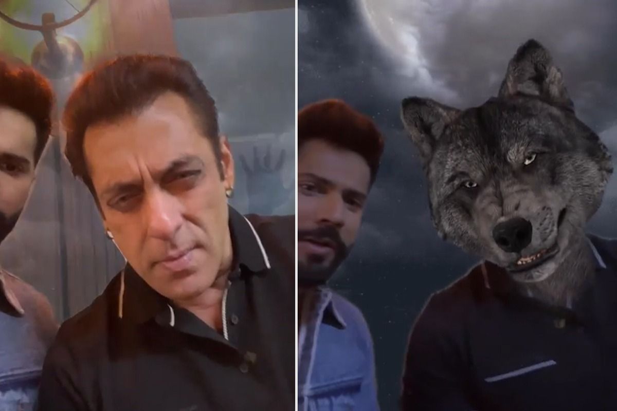 Bhediya Salman Khan Scares Fans by Turning Into Werewolf in Viral Video  With Varun Dhawan Watch
