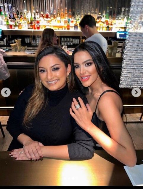 Trishala Dutt with her friend