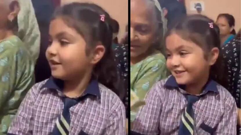 VIRAL VIDEO OF SCHOOL GIRL SINGING LORD HANUMAN BHAJAN