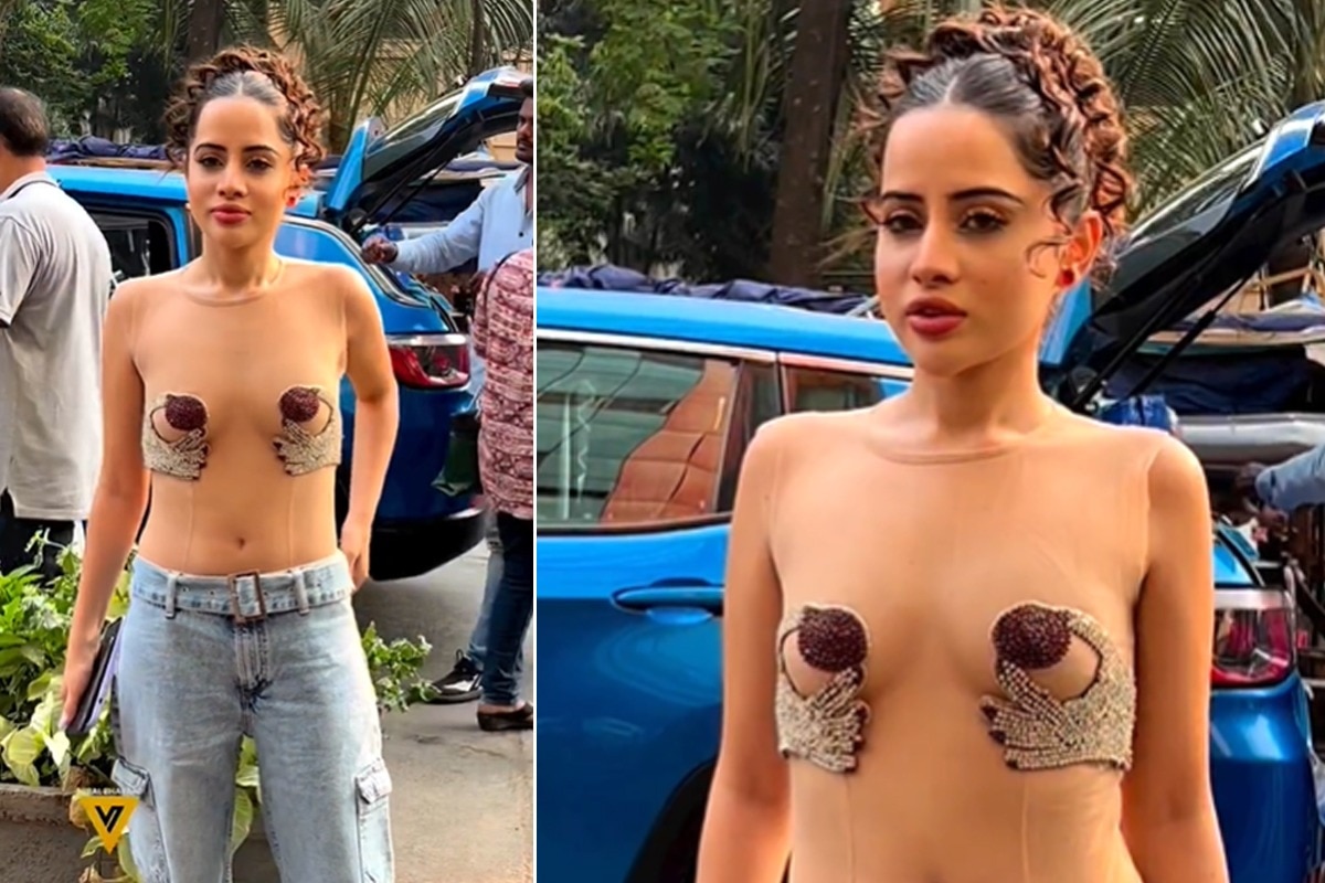 Actor Vijaya Laxmi Hot Sex - Urfi Javed Gets Papped in Barely There Transparent Sleeveless Top And Jeans  Watch