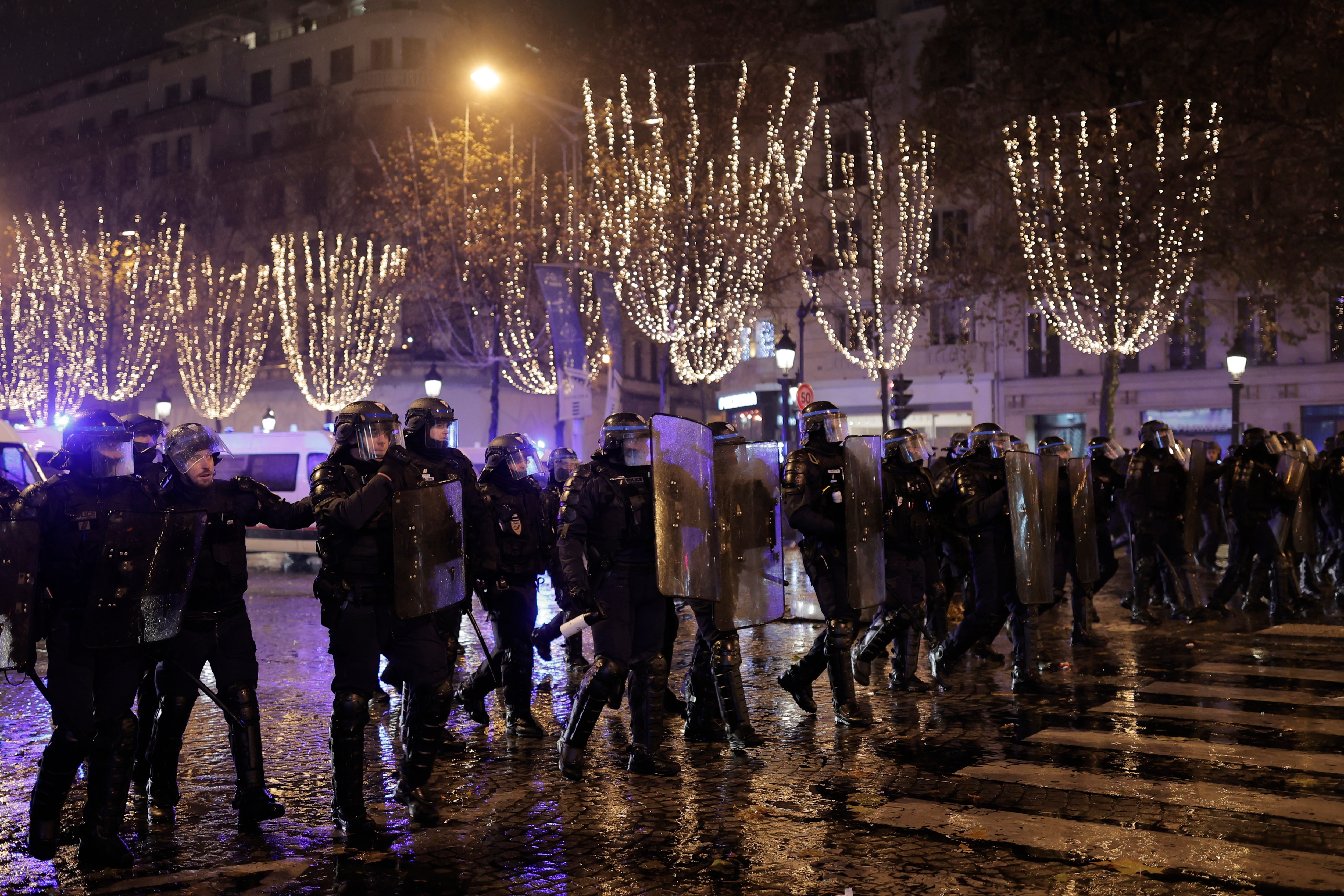 Chaos In Streets Of Paris As Riots Erupt Following Frances Defeat In Fifa World Cup