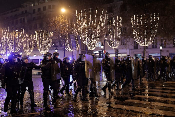 Chaos In Streets Of Paris As Riots Erupt Following France's Defeat In ...