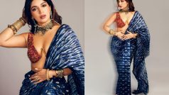 Bhumi Pednekar Sizzles in Tie-Dye Pant Saree With Incredibly Hot Blouse – Check The Price