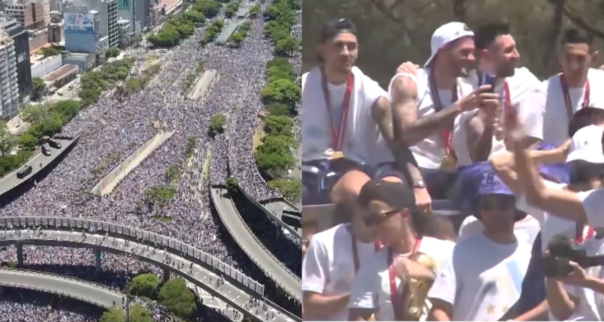 Watch Argentina Fans Flood Onto Streets Of Buenos Aires To Celebrate Messi And Co S Fifa World