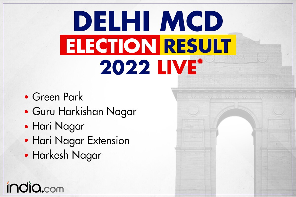 Delhi MCD Result Green Park, Guru Harkishan Nagar, Hari Nagar, Hari