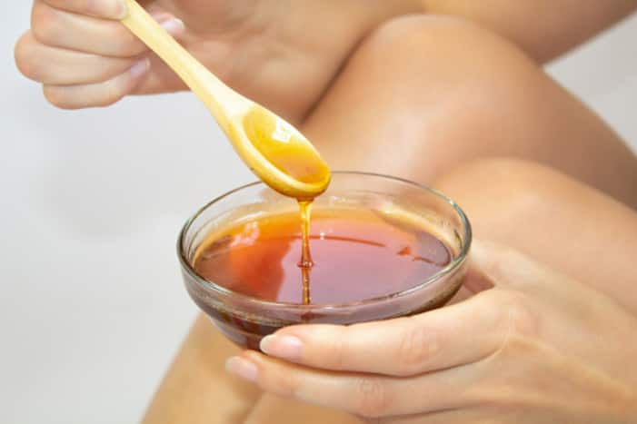 Honey on skin during winters