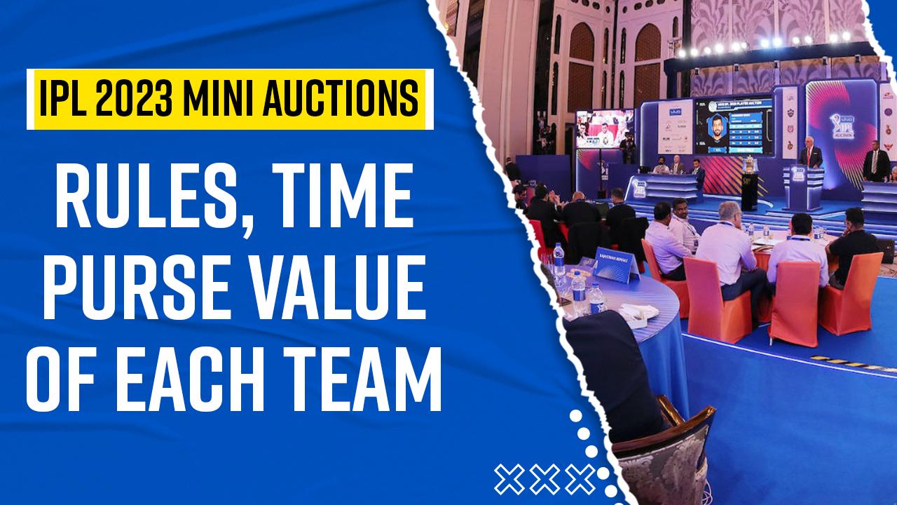 IPL Auction 2023 New Auction Rules, Players Base Price, Purse Value of