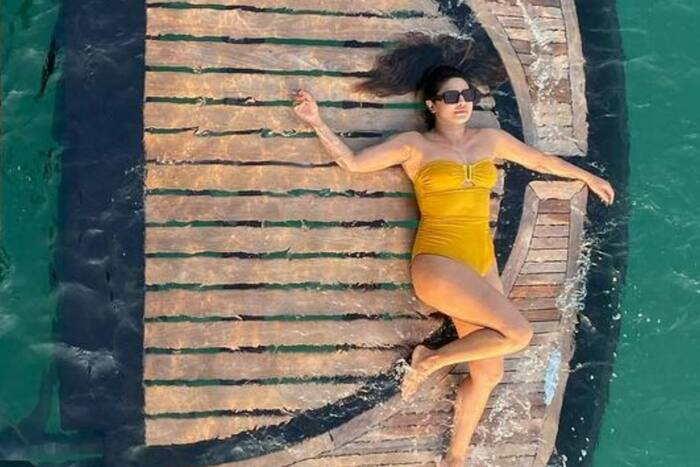 Priyanka Chopra Soaks in Some Dubai Sun in Yellow Swimsuit, Spends Weekend in Style - Pics And Videos