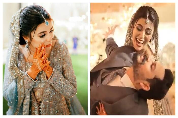 Pakistani Man, Bride, Indian, VIDEO, viral, Pakistani, Azlan Shah, social media, YouTuber, wedding gift, Warisha, baby donkey, donkey, Warisha Javed