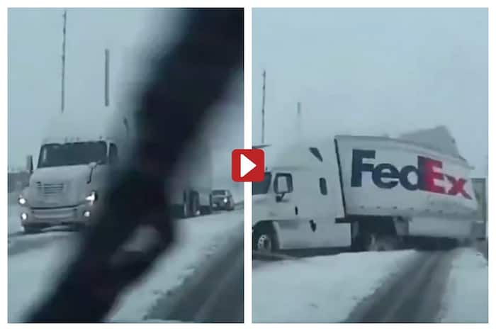 VIRAL VIDEO Speeding Train Rams Into Trailer Truck With Driver On Seat