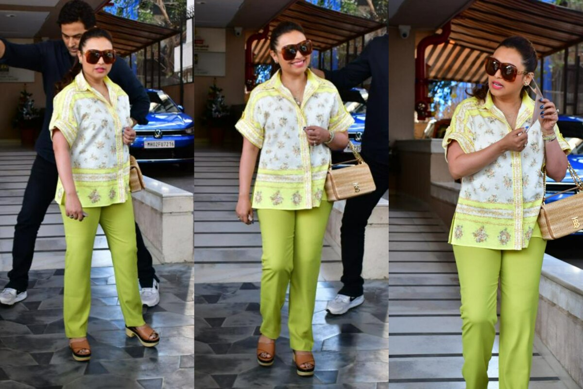 Rani Mukerji Brings Back The 90s in Lime Green Pants And Matching Shirt ...