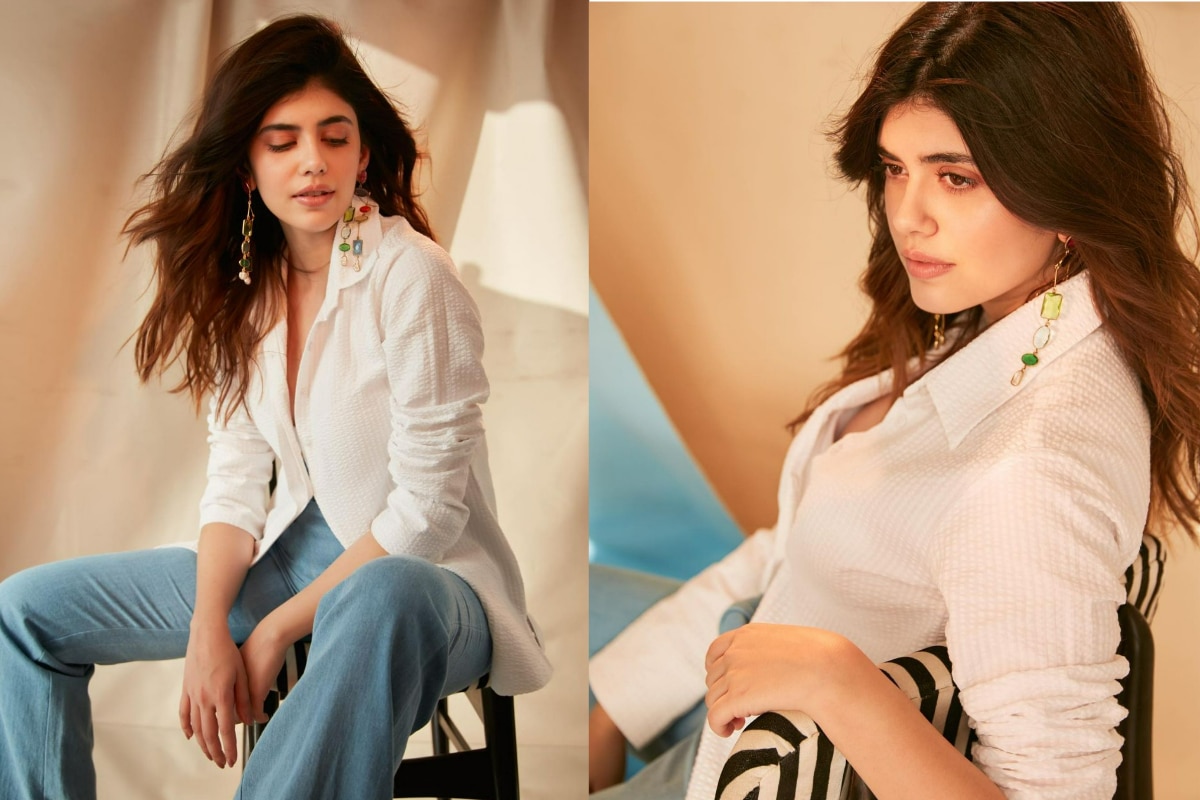 Sanjana Sanghi Adds Casual Vibes in Chic White Blazer And Denim