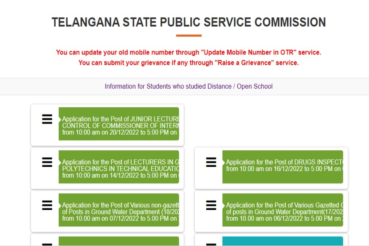TSPSC Recruitment 2022: Apply for 185 Posts from Dec 30 at ;  Check Salary Here