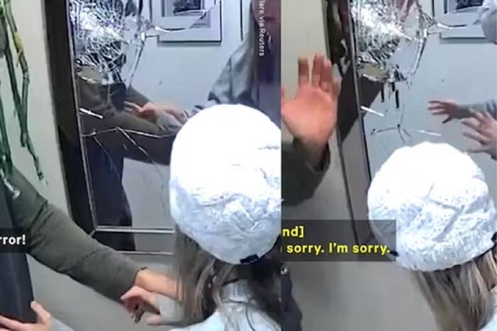 VIRAL VIDEO OF HUSBAND'S SCARE PRANK ON WIFE GOING HORRIBLY WRONG