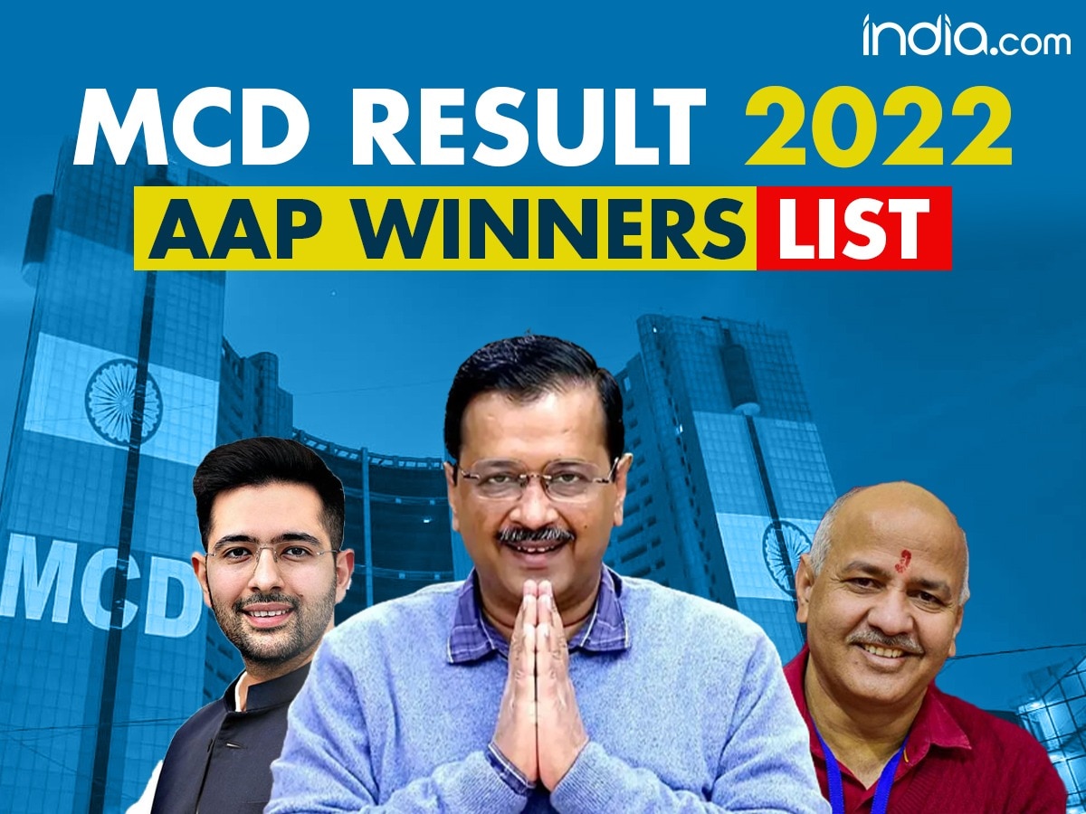 Aap Mcd Election Result 2022 Full List Of Winners Of Aap Trendradars India 