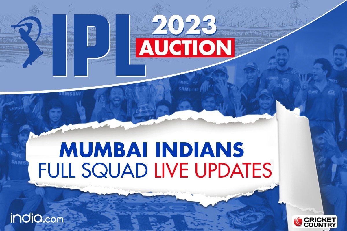 MI, MI full squad, Mumbai Indians full squad, MI complete squad, MI remaining purse, MI updates, MI team news, MI news live, MI live updates, MI auction 2023, IPL 2023 Auction, IPL 2023 Auction news, IPL 2023 Auction live updates, IPL 2023 Auction live streaming, IPL 2023 Auction players sold, IPL 2023 Auction players unsold, IPL 2023 Schedule, IPL 2023 full squads, IPL 2023 news, Indian Premier League 2023 Auction, Cricket News
