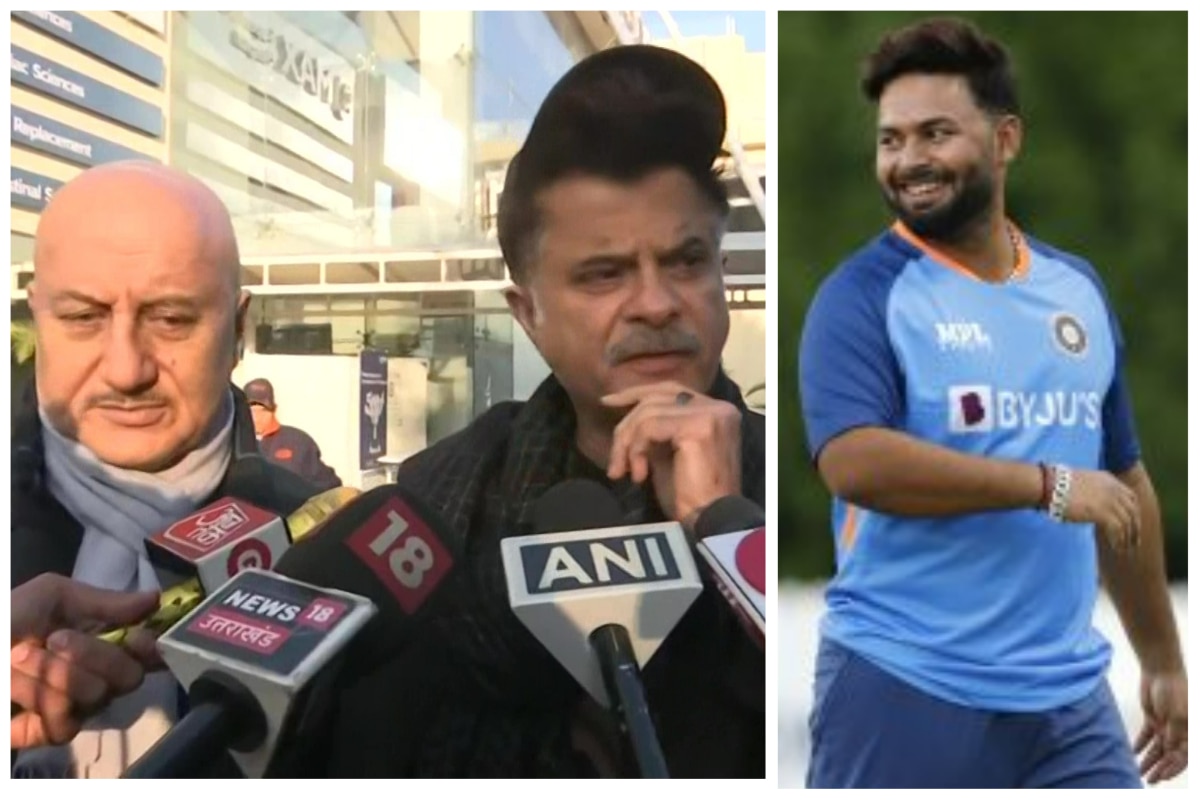 Rishabh Pant Latest Health Update Anupam Kher Anil Kapoor Meet Indian