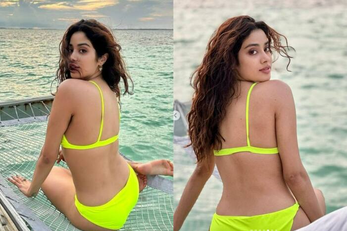 Janhvi Kapoor’s Vacay Mode is ON in Sexy Neon Green Bikini, See Hot Maldives Pics Here