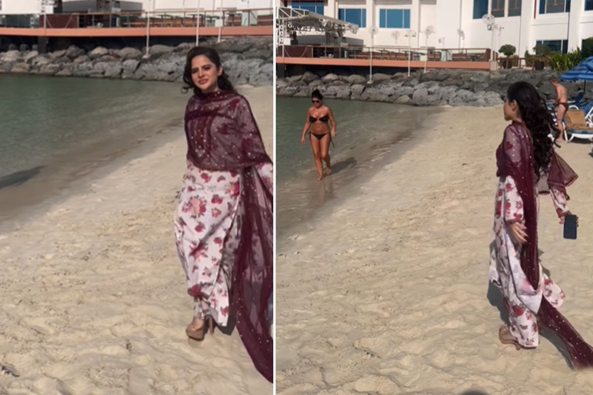 Unbeurfi Javed Wears Proper Salwar Suit As She Hits Dubai Beach Fans Say Miracle Miracle My Blog