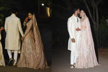 Athiya Shetty-KL Rahul pose romantically for the paps after their wedding (Photo: Viral Bhayani)