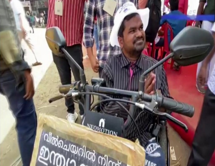 Bihar Man Begins Wheelchair Journey from Kanyakumari to Siachen to