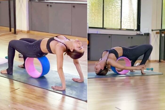 Malaika Arora Performs Yoga on Wheel as Fans Say 'She is so Natural', Check Benefits of Chakrasana